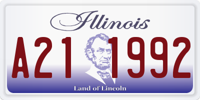 IL license plate A211992