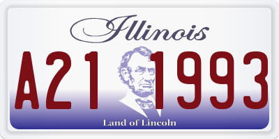 IL license plate A211993