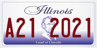 IL license plate A212021