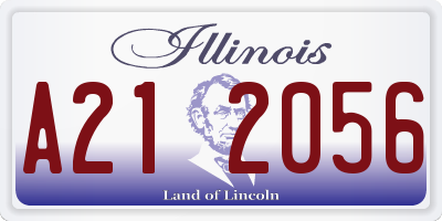IL license plate A212056