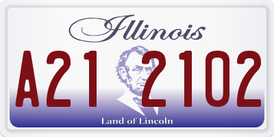 IL license plate A212102