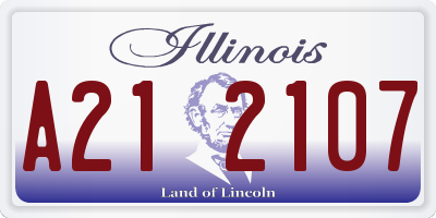 IL license plate A212107