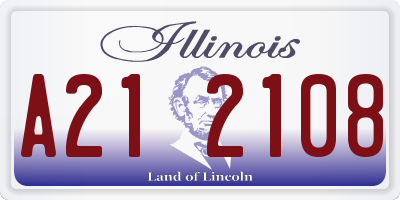 IL license plate A212108