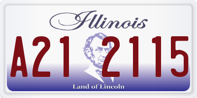 IL license plate A212115