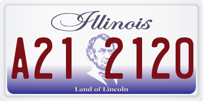 IL license plate A212120