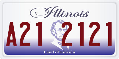 IL license plate A212121