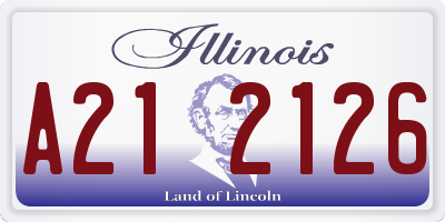 IL license plate A212126