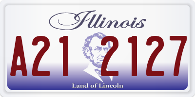 IL license plate A212127