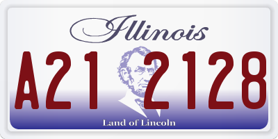 IL license plate A212128