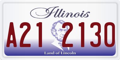 IL license plate A212130