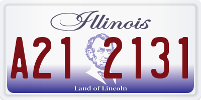 IL license plate A212131