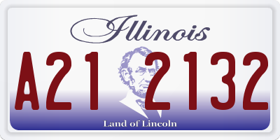 IL license plate A212132
