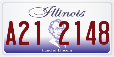 IL license plate A212148