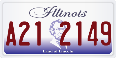 IL license plate A212149