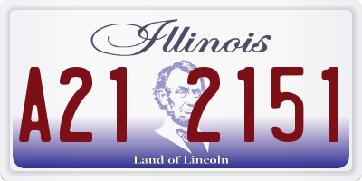 IL license plate A212151