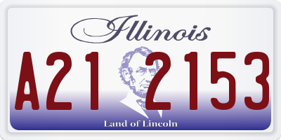 IL license plate A212153