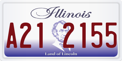 IL license plate A212155