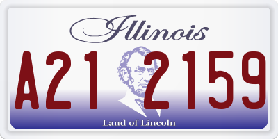 IL license plate A212159