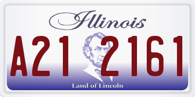 IL license plate A212161