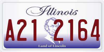 IL license plate A212164