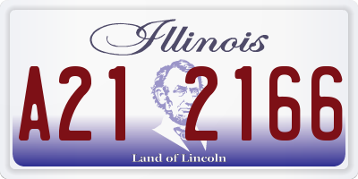IL license plate A212166