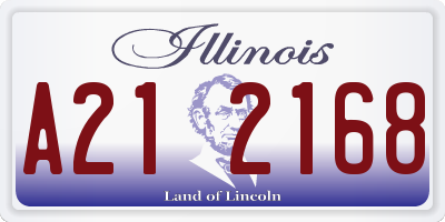 IL license plate A212168