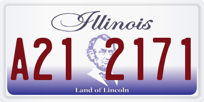 IL license plate A212171
