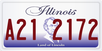 IL license plate A212172