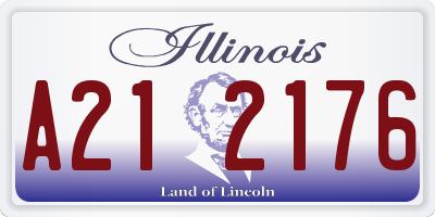 IL license plate A212176