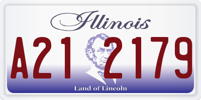 IL license plate A212179
