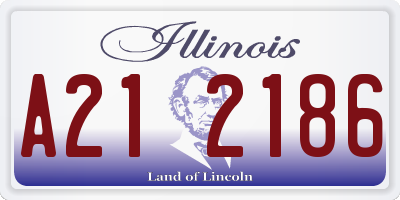 IL license plate A212186