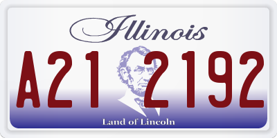 IL license plate A212192