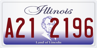IL license plate A212196