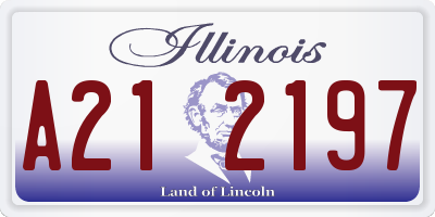 IL license plate A212197