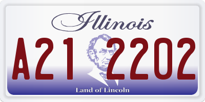 IL license plate A212202