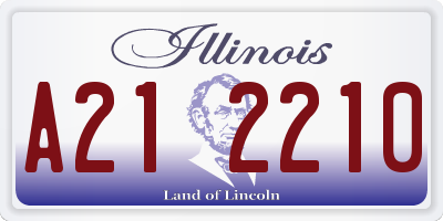 IL license plate A212210