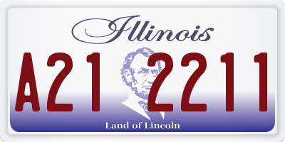 IL license plate A212211