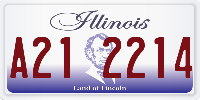 IL license plate A212214