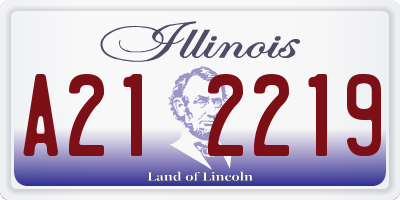 IL license plate A212219