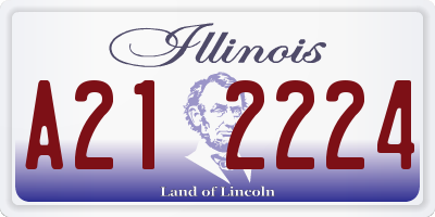 IL license plate A212224