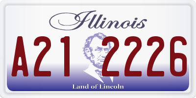IL license plate A212226