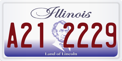 IL license plate A212229