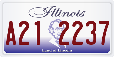 IL license plate A212237
