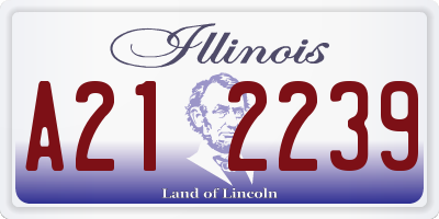 IL license plate A212239