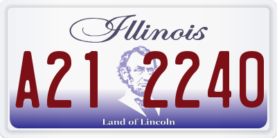 IL license plate A212240