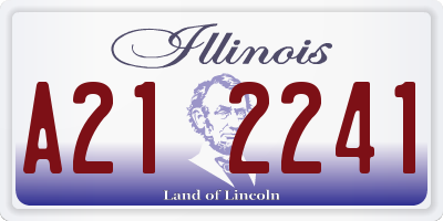 IL license plate A212241
