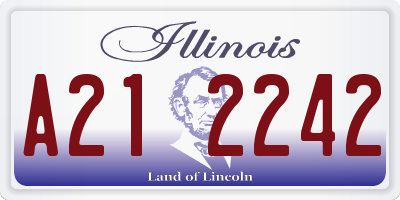 IL license plate A212242