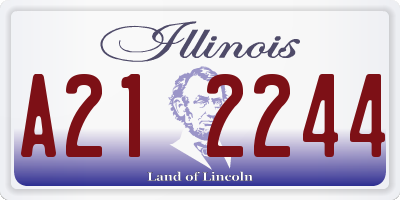 IL license plate A212244