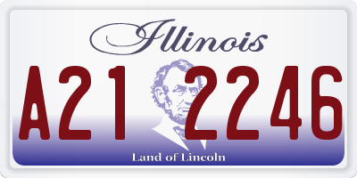 IL license plate A212246