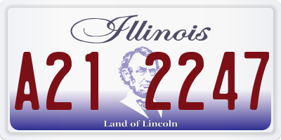 IL license plate A212247